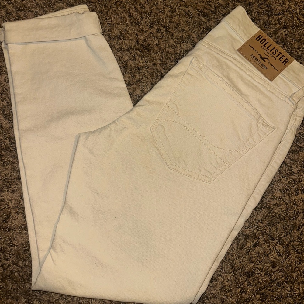 Hollister Women's Cream Skinny Jeans